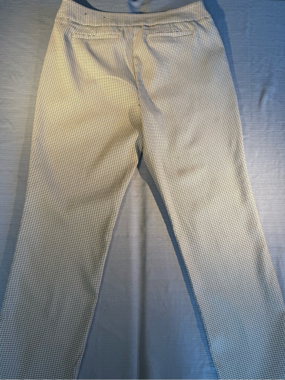 Worthington Cream and Black Micro-Check Slim Pants